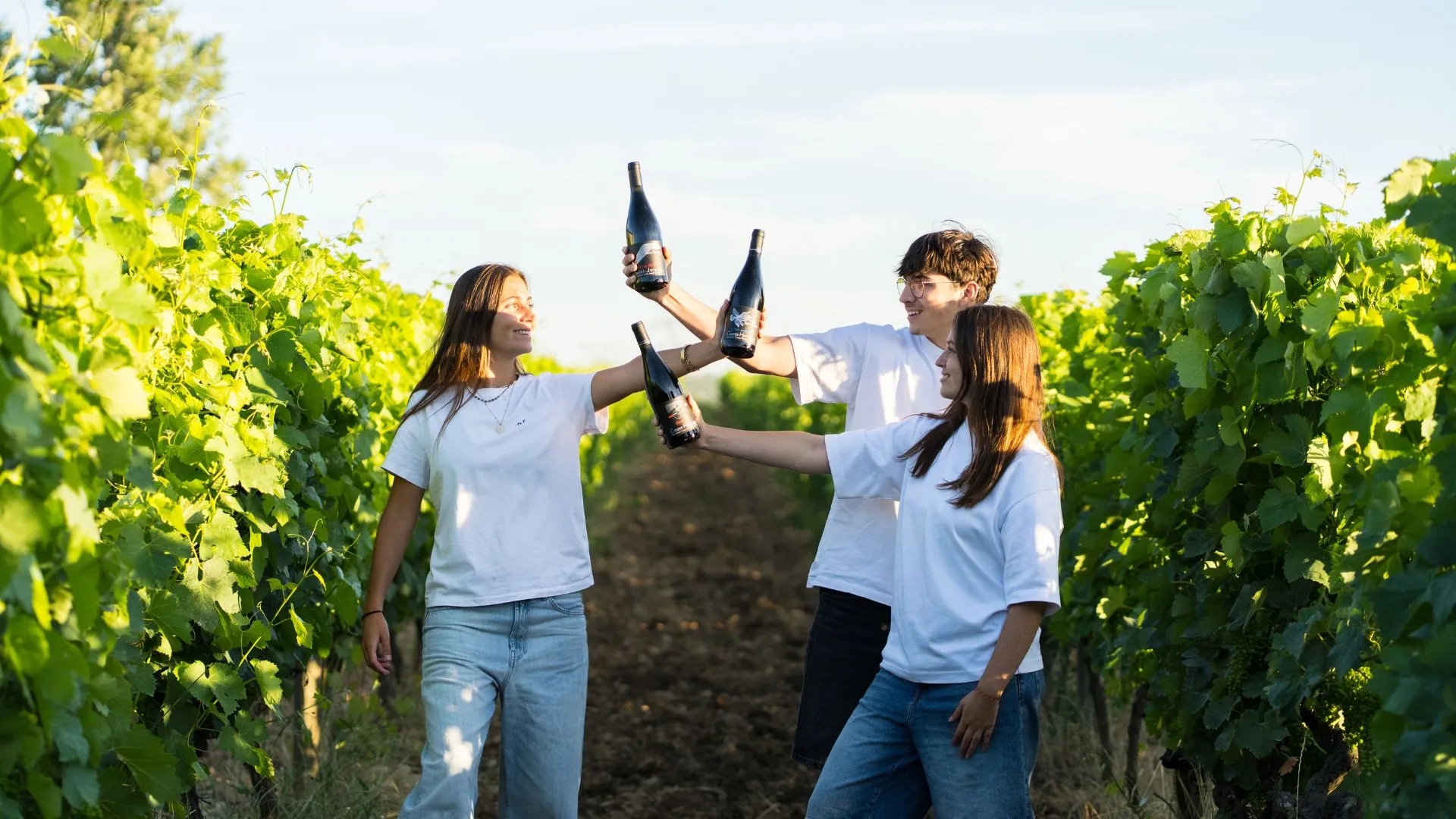 Les Crozes en famille; Domaine Saint Clair.