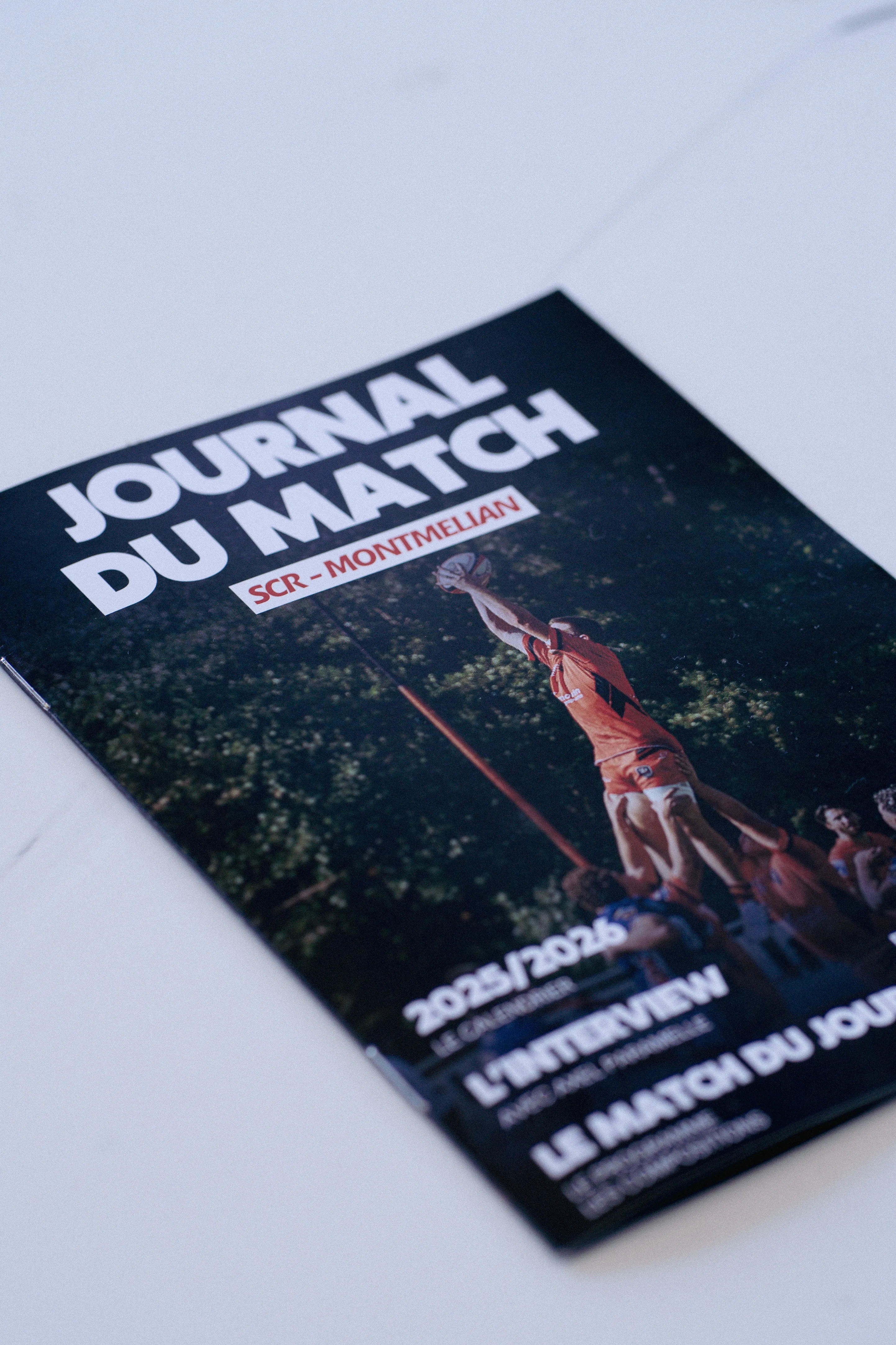 Le journal du match imprimé du SCR pour la rencontre contre Montmélian